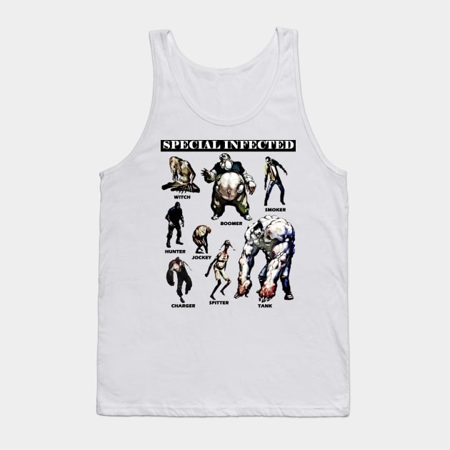 Left 4 Dead - Special Infected (black) Tank Top by red-leaf